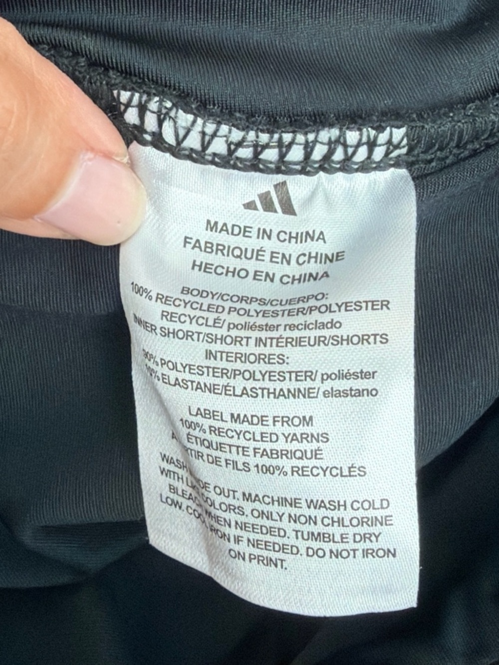 adidas Black Athletic Skirt with Inner Shorts - Picture 6 of 7